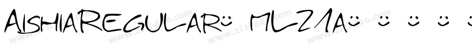 AishiaRegular-mL21a字体转换
