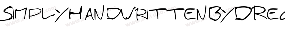 SimplyHandwrittenByDRegular-2OOno字体转换