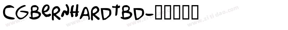 CgBernhardtBd字体转换