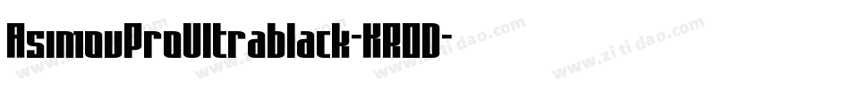 AsimovProUltrablack-KR0D字体转换