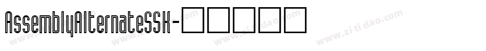 AssemblyAlternateSSK字体转换