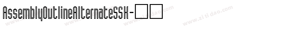 AssemblyOutlineAlternateSSK字体转换
