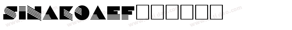 SinaloaEF字体转换