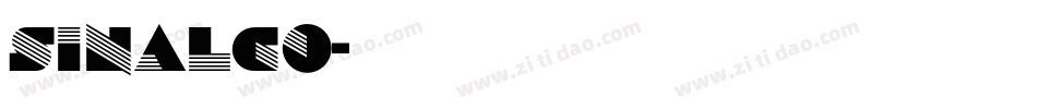 Sinalco字体转换