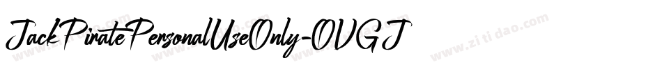 JackPiratePersonalUseOnly-OVGJP字体转换
