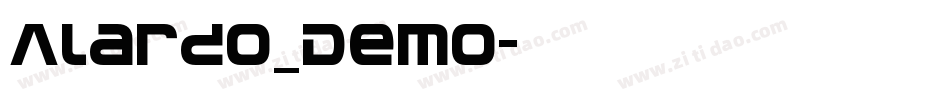 Alardo_Demo字体转换