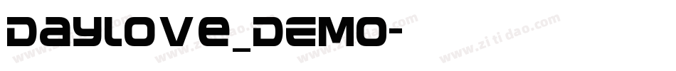 Daylove_DEMO字体转换