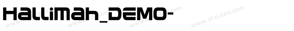 Hallimah_DEMO字体转换