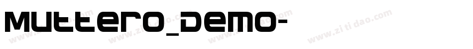 Muttero_Demo字体转换