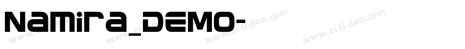 Namira_DEMO字体转换