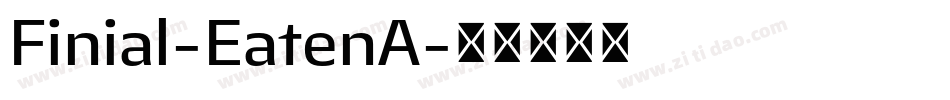 Finial-EatenA字体转换