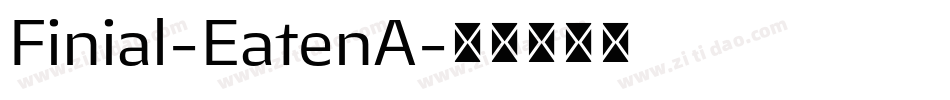 Finial-EatenA字体转换