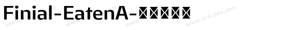 Finial-EatenA字体转换