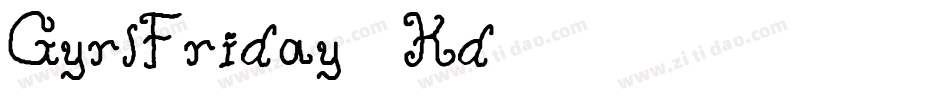 GyrlFriday-9Kd5字体转换