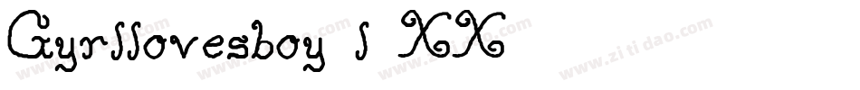 Gyrllovesboy-l9XX字体转换