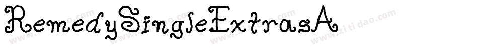 RemedySingleExtrasA字体转换