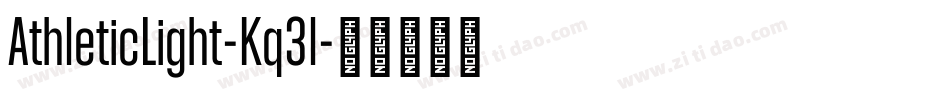 AthleticLight-Kq3l字体转换