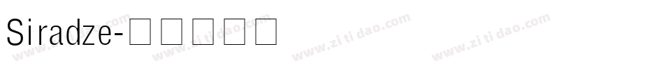 Siradze字体转换
