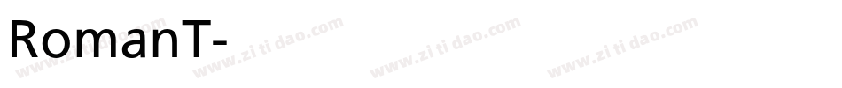 RomanT字体转换