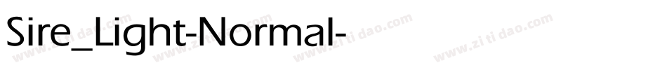 Sire_Light-Normal字体转换