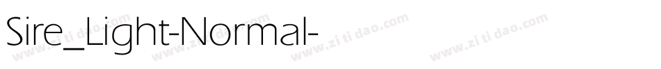 Sire_Light-Normal字体转换