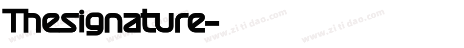 Thesignature字体转换