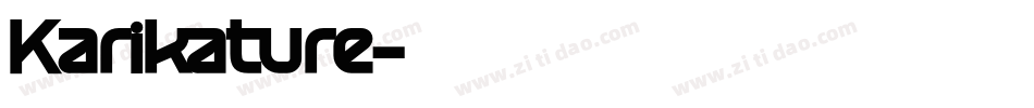Karikature字体转换