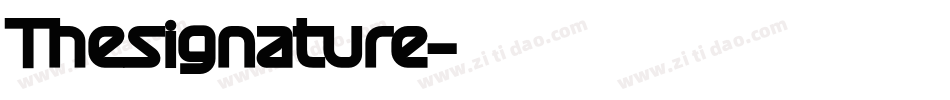 Thesignature字体转换