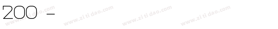 200字库字体转换