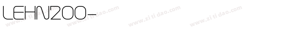 LEHN200字体转换