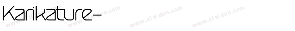 Karikature字体转换