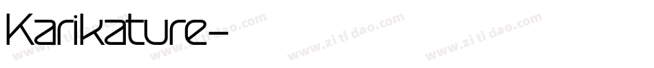 Karikature字体转换