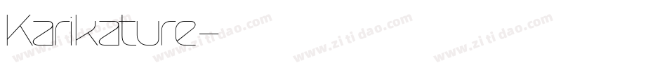 Karikature字体转换
