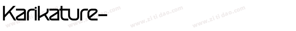 Karikature字体转换