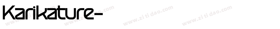 Karikature字体转换