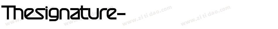 Thesignature字体转换