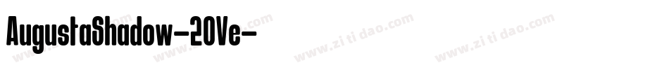 AugustaShadow-2OVe字体转换