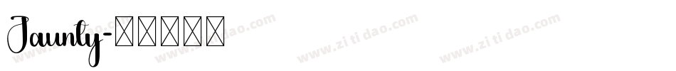 Jaunty字体转换