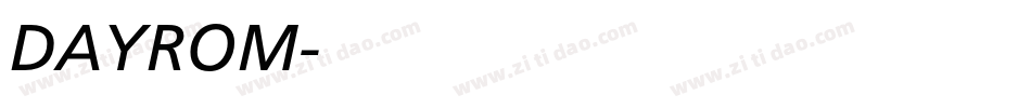DAYROM字体转换