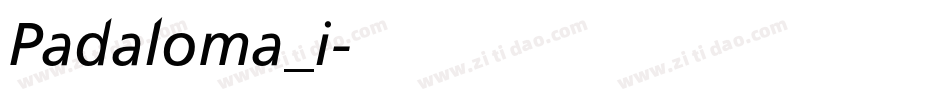 Padaloma_i字体转换