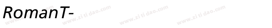 RomanT字体转换