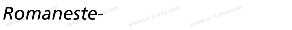 Romaneste字体转换