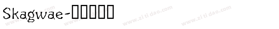Skagwae字体转换