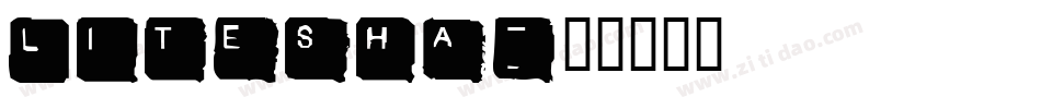 litesha字体转换