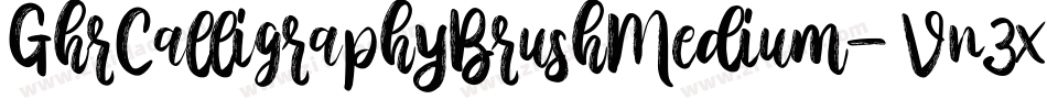 GhrCalligraphyBrushMedium-Vn3x字体转换