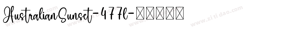 AustralianSunset-477l字体转换
