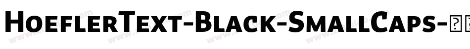 HoeflerText-Black-SmallCaps字体转换