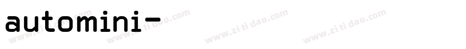 automini字体转换