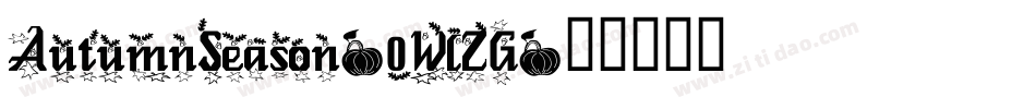 AutumnSeason-0WlZG字体转换
