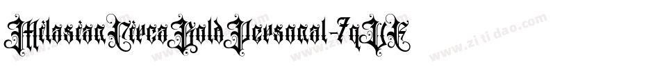 MilasianCircaBoldPersonal-7qVE字体转换